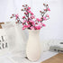 LIUCOGXI 4 Pcs Artificial Flower Plum Blossom Branch Real Touch Artificial Cherry Blossom Flower Short Stem for Table Wedding Bouquet Home Decor...