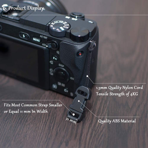 Quick Release Camera Strap QD Loops Connector Adapter for DSLR SLR Point-and-Shoot Small Mirrorless Cameras Strap Eyelet Sling Belt...