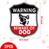 Zonon 2 Pcs Beware of Dog Sign for Fence 10 x 8.5 Inch Reflective Dog Warning Signs Aluminum Warning Sign for Indoor Outdoor Home Business Yard Dr...