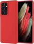 GOOSPERY Soft Feeling Jelly for Galaxy S21 Ultra Case (6.8 inches) Silky Slim Bumper Case Cover (Red)...