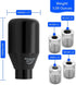 (Black) 6 Speed Weighted Manual Universal Automatic Gear Shifter Shift Knobs Lever with 4 Adapters Fit Compatible with Manual Cars Most Automatic ...