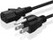 TNP AC Power Cable Computer Monitor Cord 6 Feet 10a 125v 3 Prong TV Plug-in Cord NEMA 5-15P to IEC 320 C13 Replacement Wire for Dell AOC Asus Leno...