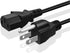 TNP AC Power Cable Computer Monitor Cord 6 Feet 10a 125v 3 Prong TV Plug-in Cord NEMA 5-15P to IEC 320 C13 Replacement Wire for Dell AOC Asus Leno...