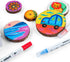 TRANSON 24 Color Bold and Fine Dual-tip Acrylic Paint Pen Set for Canvas Rock Wood Leather Ceramic DIY Painting...