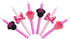 Disney's Minnie Mouse Birthday Cake Candles | 6 Birthday Candles for Cake Decorations, Pink Stripe Candles, Cake Toppers for Minnie Mouse Party...