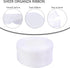 White Sheer Organza Ribbon for gift wrapping 2 inch 50 Yards Chiffon Ribbon for Flower Bouquet Crafts ribbon for Wedding, Wreaths, Invitations Dec...