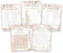 Summer-Ray 50pcs Bridal Shower Game Cards 5 Games 10 Cards Each 5" x 7"...