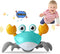 Crawling Crab Baby Toy,Fantastic Creatures Toys Infant Sensory Tummy time Toys Babies boy Girl for 36 months to 15 years Learning to Crawl Walking...