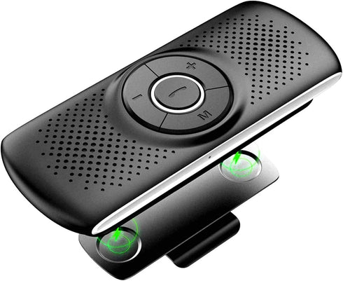 Wireless in Car Handsfree Speakerphones, Portable Bluetooth Speaker,Stereo Sound Enhanced Bass/Built-in Mic/TF Card Player/Google Assistant Voice ...