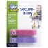 Baby Buddy Secure-a-Toy, Adjustable Pacifier and Teether Strap for Stroller, Highchair, and Car Seat, Pink Lilac, 2 Pack - Made in USA...