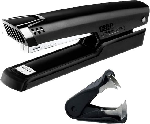 Maped - Essentials Full Strip Stapler Combo - Office Document Organization - Durable Efficiency - Metal Mechanism & Anti-Slip - Includes Staple Re...