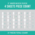 S.E.I 51 Pieces Iron-On Letters: 3 Inch White Iron-On Letters for Clothing, Block Fabric Letters for T-shirts, Jerseys, & More (Block Flock, White...