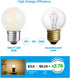 Dimmable 2 Watt Globe Frosted LED Light Bulbs 25W Equivalent, Warm White 2700K, A15/A50 LED Bulb, E26 Medium Base, Antique Filament Edison Decorat...
