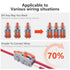 20Pcs Lever Wire Connectors, 1 in 2 Out DIY Mini Splicing Compact Splitter Docking Terminal Block Electrical Connectors, 24-12 AWG...