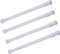 Tension Rods, 4 Pack 15.7-28 Inches Adjustable Spring Steel Cupboard Bars Tension Curtain Rod Shower Rod Extendable Width...
