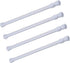 Tension Rods, 4 Pack 15.7-28 Inches Adjustable Spring Steel Cupboard Bars Tension Curtain Rod Shower Rod Extendable Width...