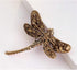 Elegant Dragonfly Bird Brooch Pin Crystal Rhinestone Animal Party Jewelry (red)...