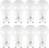 Great Eagle Lighting Corporation 60W GU24 LED Light Bulb, Non Dimmable, 4000K Cool White, UL, Twist-in 2 Prong (8-Pack)...