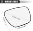 Motoforti Right Passenger Side Heated Mirror Glass Replacement,for Mazda CX-9 2007-2009,Real Glass,With Backing Plate,White Glass...