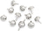 CRAFTMEMORE Round Brads Purse Feet Handbag Nailheads Spike Prong Studs 8MM 10MM 12MM 100 PCS (12 mm (?1/2"), Silver)...