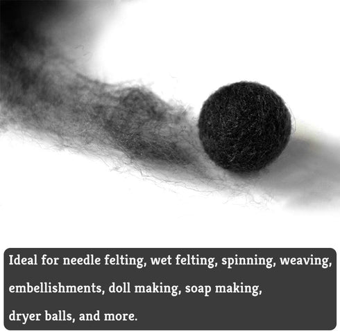 Wool Roving Bulk - 8.82oz/250g Super Wool Chunky Yarn, Wool Roving Top for Needle Felting, Soft Felting Wool Supplies for Hand Spinning, Felting, ...