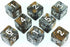 Grey Pearl Dice - 8 D6 Set - 'Gargoyle'...