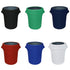 YOUR CHAIR COVERS - 32 Gallon Stretch Spandex Fitted Trash Can/Waste Container Cover - Black...