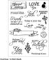 Love Words Clear Stamps for Card Making Blessing Words Transparent Silicone Stamp DIY Scrapbooking Supplies Embossing Paper Card Album...