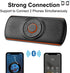 SKYBESS Car Bluetooth Speaker for Cell Phone, Portable Bluetooth Handsfree Car Kit Wireless in Car Speakerphone Music Player with Visor Clip, Supp...