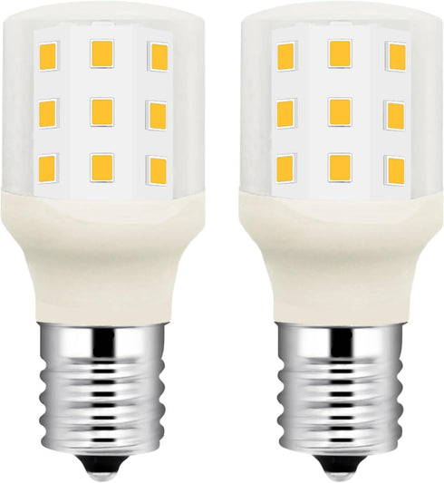 Led KEI D28M KEL 2815 KEI D28X KEL 2816X Freezer Light Bulb 100-265v Refrigerator E17 3.8w 40w Halogen Equivalent Daylight White 6000K Pack of 2...