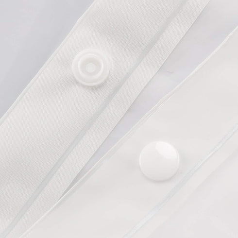 River Dream 2 Pack Snap in Shower Curtain Liner Replacements 70 x 54, White, with Magnets ?Removable Liner ?Plastic(PEVA)...