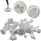 Daycount 33 Pcs Fondant Tools, Fondant Cake Mould, Ejector Stamp Modeling Cookie Plunger Cutter Sugarcraft Flower Leaf Butterfly Heart Shape Decor...