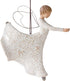 Willow Tree Dance of Life Hanging Ornament, Angel Figurine in Cream, Resin, Metal, Intricate Life-Themed Carvings, Multiple Occasions...