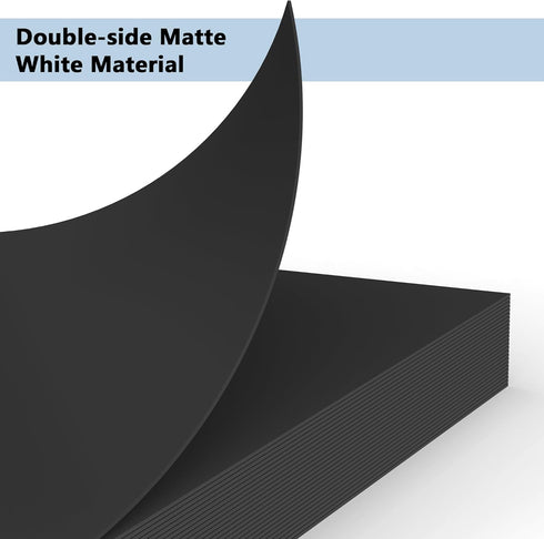 25 Sheets Black Cardstock 8.5 x 11, 92lb/250gsm Card Stock Printer Paper, Thick Paper Cardstock Paper for Invitations, Cards Making, Office Printi...