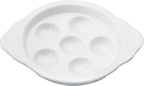 HIC Harold Import Co. YK-301 HIC Footed Escargot Plate, Porcelain, 5.5-inch...