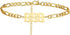 YANCHUN Initial Anklet for Women Gold Anklets with Initials Angel Number Ankle Bracelet Adjustable Gold Chain Ankle Bracelets Summer Beach Anklets...
