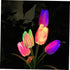 Tulip Lawn lamp Outside Solar Lights Outdoor Lawn Light Garden Stake Light Outdoor Light Ornament Solar Powered Lights Outdoor Lawn Solar Light Li...