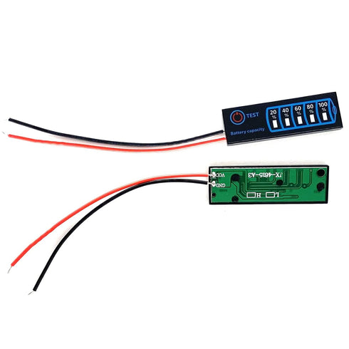 5PCS 2S-8S DC5-30V 12V/24V Lithium Battery Charge LED Display Tester BMS Lifepo4 Li-po Li-ion Capacity Test Power Level Indicator Board Power...