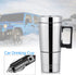 Pwshymi 12V/24V 300ml Car Electric Heating Mug Warmer with Solid Stainless Steel Interior Keep Beverage Coffee Warmer for Travel for Car Power Sup...