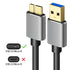 Micro B Cable, USB 3.0 A Male to Micro USB 3.0 Sync Cord,Data Wire Compatible for Toshiba,Seagate,Samsung,My Passport and More External Hard Drive...