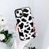 Abbery Designed for iPhone 13 Mini Case Cow Print, Clear with Design Cow Pattern Cute Durable Silicone TPU Sturdy Shockproof Protective Woman Girl...