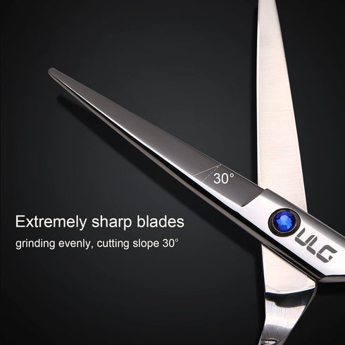 Hair Cutting Scissors, ULG Professional Hair Scissors 6.5 inch Right-Hand Razor Edge Barber Scissors Salon Hair Cutting Shears Made of Japanese St...