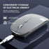 Wireless Mouse Chargeable Portable Silent Wireless Mouse USB and Type-C Dual Mode Wireless Mouse 3 adjustable DPI for Laptop, Mac, MacBook, Androi...