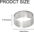 10 Pcs 1.98 Inch Stainless Steel Tart Ring, Heat-Resistant Perforated Cake Mousse Ring, Round Ring Baking doughnut tools 5cm...