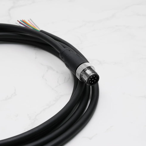 8 Pin M12 Sensor Connector Straight Aviation Cable Male to Male Aviation Socket Waterproof Electrical Cable for Industrial Automation Control...