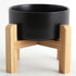 Petygooing Black Elevated/Raised Ceramic Dog Bowl for Small Breeds, Dog Food Water Dish with Stand,Pet Feeding Bowl with Anti Slip Rubber for Cats...