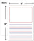 Double Sided Whiteboard 9”x12” Story Lined Dry Erase Board for Kids Writing Board Age 3-5 Practice Drawing Small White Board Teacher Elementary Gr...