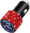 OTOSTAR Dual USB Car Charger, 4.8A Output, Bling Crystal Diamond Car Decorations Accessories Fast Charging Adapter for iPhones Android iOS, Samsun...