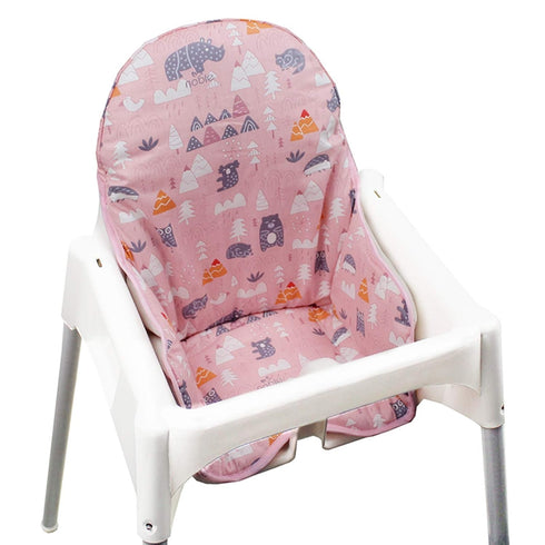 ZARPMA Cotton Seat Covers for IKEA Antilop Highchair,Cotton Surface and Padded,Forest Pattern Foldable Baby Highchair Cover for IKEA Child Chair C...