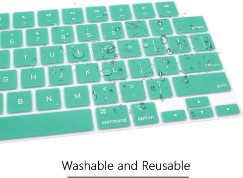 Stylish Keyboard Cover Silicone Protective Skin Keyboard Protector for MacBook 2025-2021 Pro 14" 16" M4 M3 M2 M1 Pro Max Chip,MacBook Air 15" 13.6...